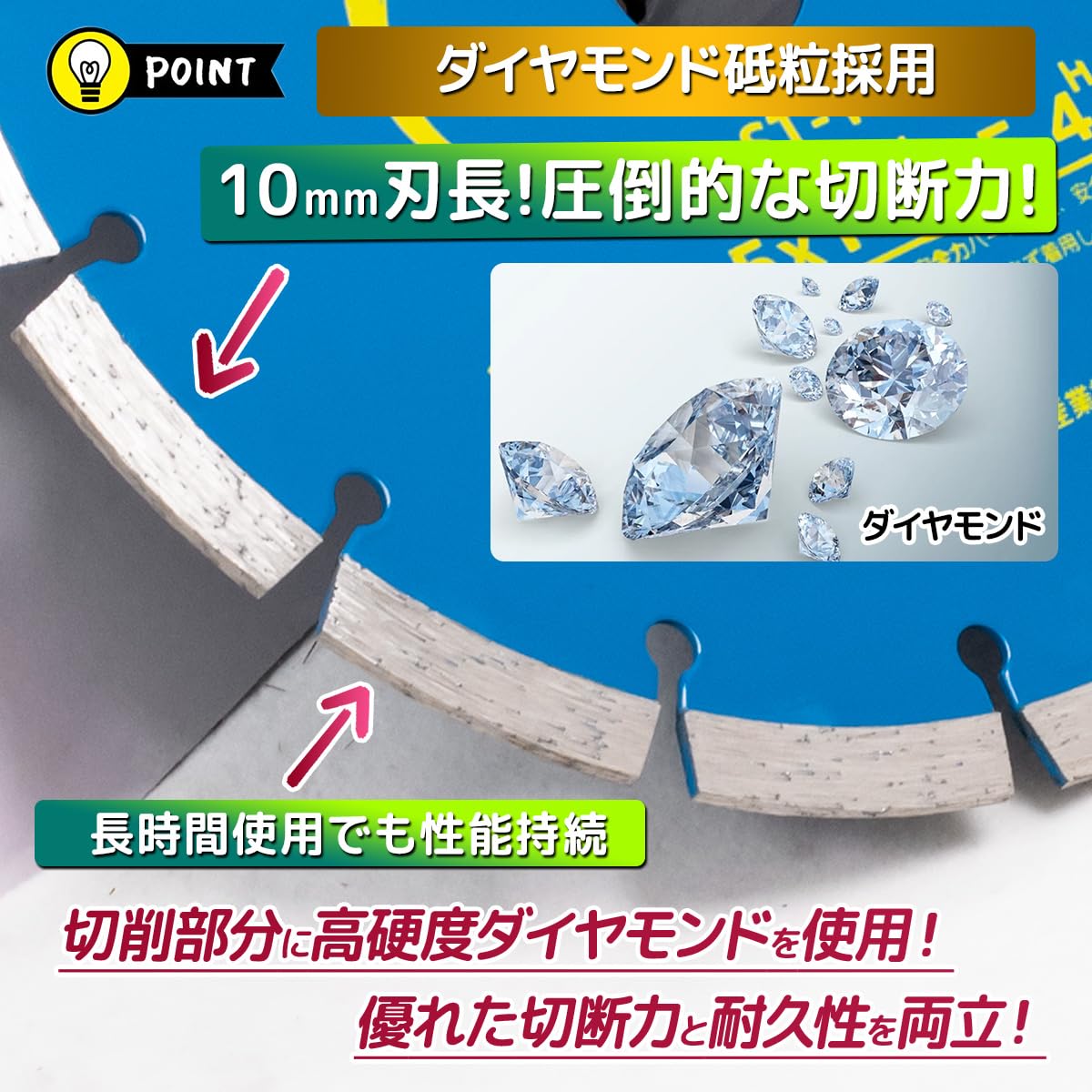 Amazon.co.jp: ダイヤモンドカッター 200mm 1枚 乾式・湿式兼用